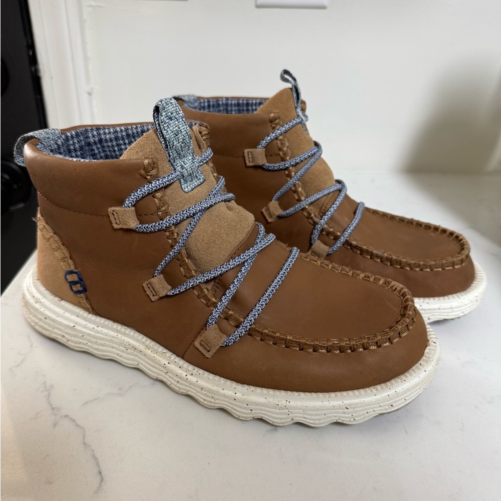 Hey Dude Tobacco Brown Reyes Boot Leather